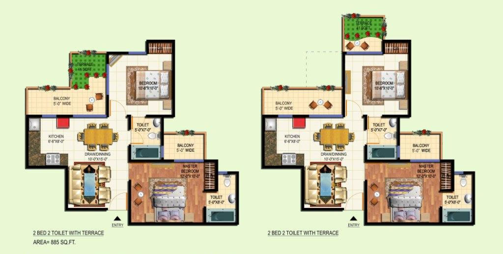 Amrapali courtyard residential project noida extension 8800496206